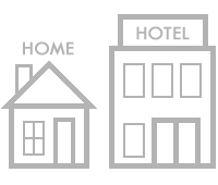 home or hotel