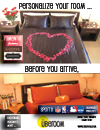 Romantic and U. Texas Football Desktop Postcard Ad