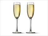 Champagne Flutes - 2 glasses - Etching Available