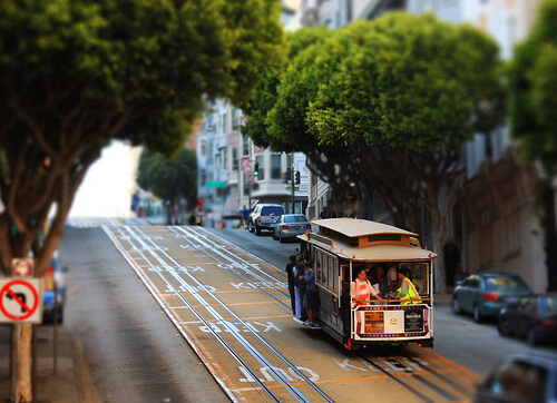Hilly City of San Francisco, California, USA