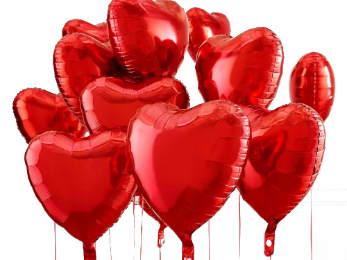 Red Heart Balloons