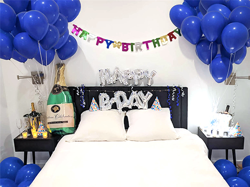 Happy Birthday Room Decoration in Blue