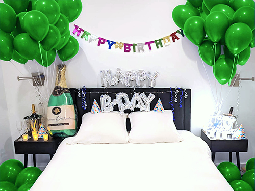 Happy Birthday Room Decoration in Green
