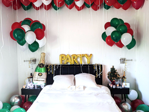The Christmas Hotel Party Room Decoration