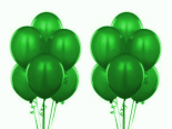 green balloons