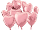 pink heart balloons