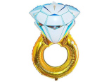 engagement ring foil balloon